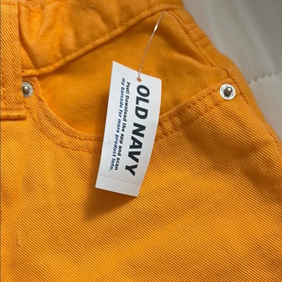 Old Navy Bright Orange Jean Shorts - Picture 4 of 5